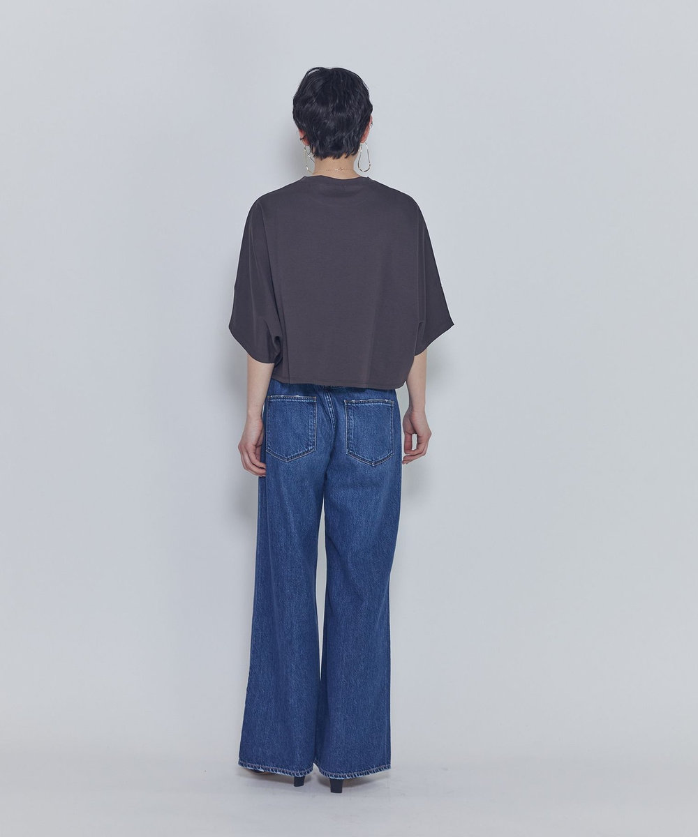 1er Arrondissement ハイゲージポンチクロップドＴシャツ ブラウン
