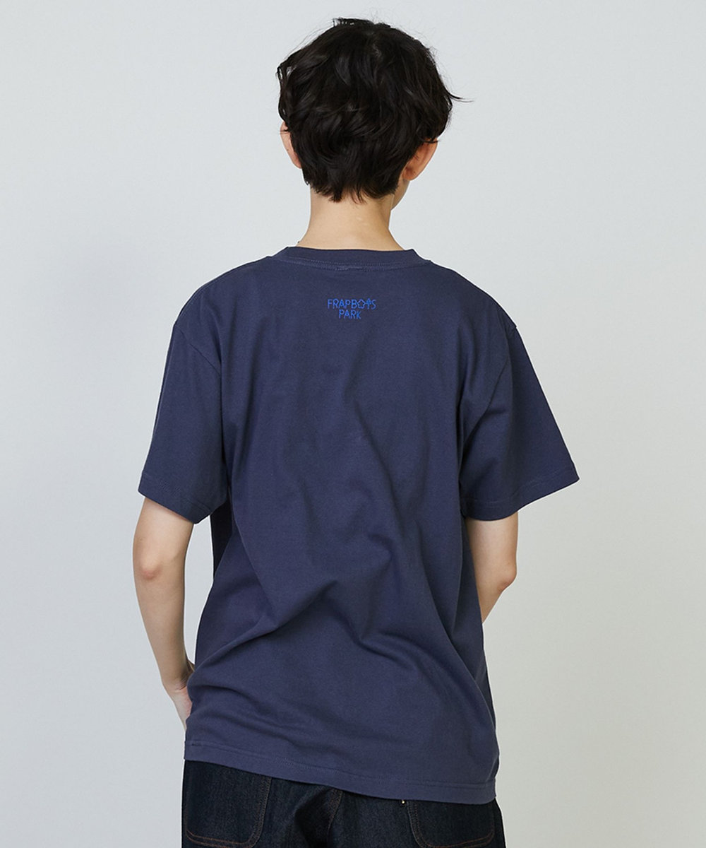 FRAPBOIS ギンガムパーキー Tシャツ ネイビー