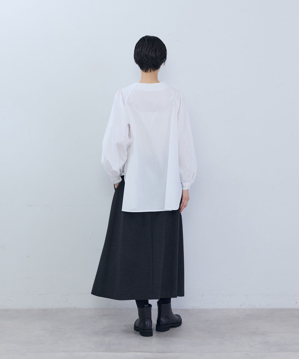 ADIEU TRISTESSE ワンタックスカート チャコールグレー