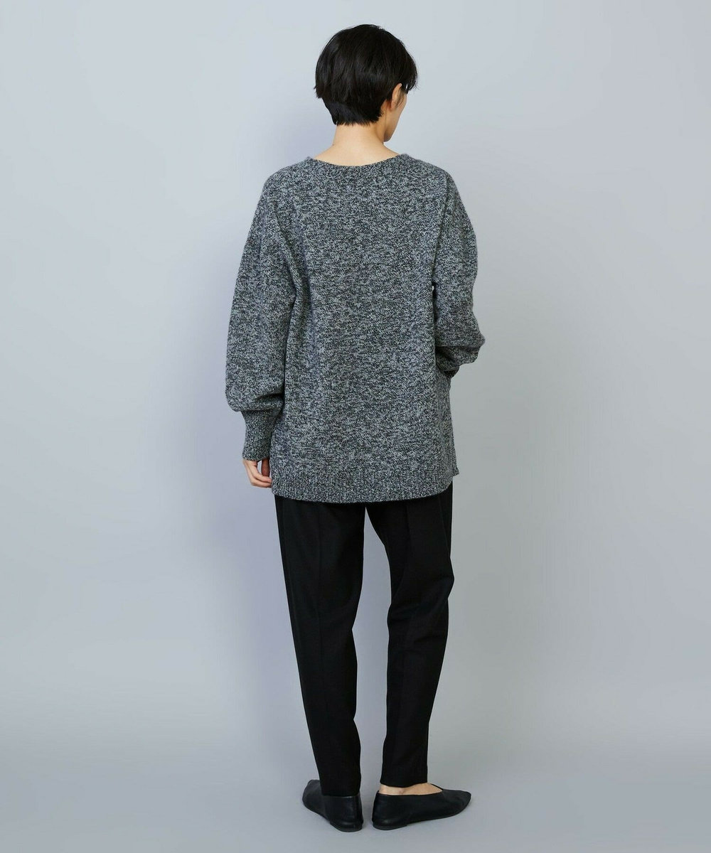 MOGA クーマラムカシミヤＶネックニット グレー