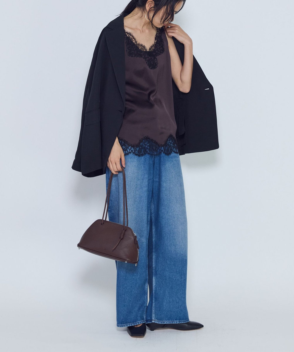 1er Arrondissement ＜＆MyuQ (アンドミューク)＞"HACO"ショルダーバッグ ダークブラウン