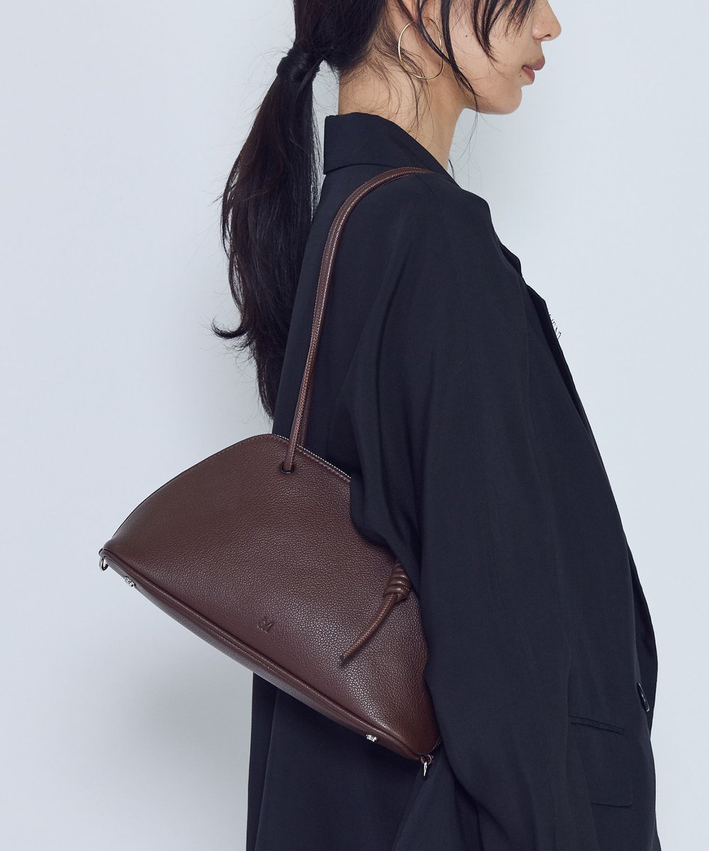 1er Arrondissement ＜＆MyuQ (アンドミューク)＞"HACO"ショルダーバッグ ダークブラウン