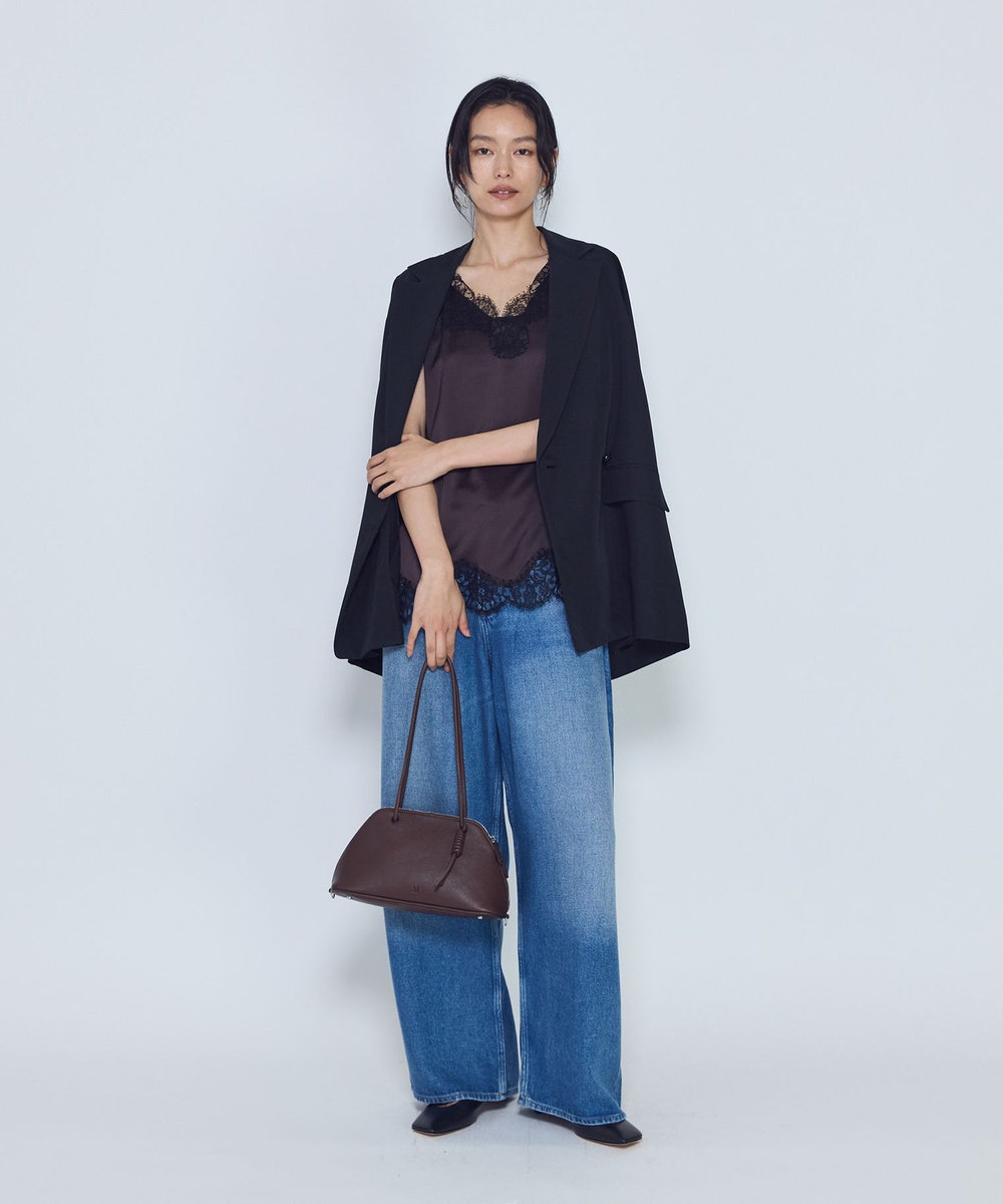 1er Arrondissement ＜＆MyuQ (アンドミューク)＞"HACO"ショルダーバッグ ダークブラウン