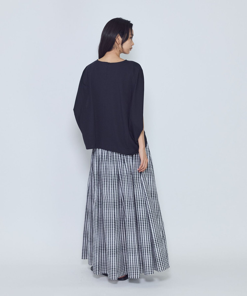 1er Arrondissement クリアー天竺フォルムTシャツ ブラック