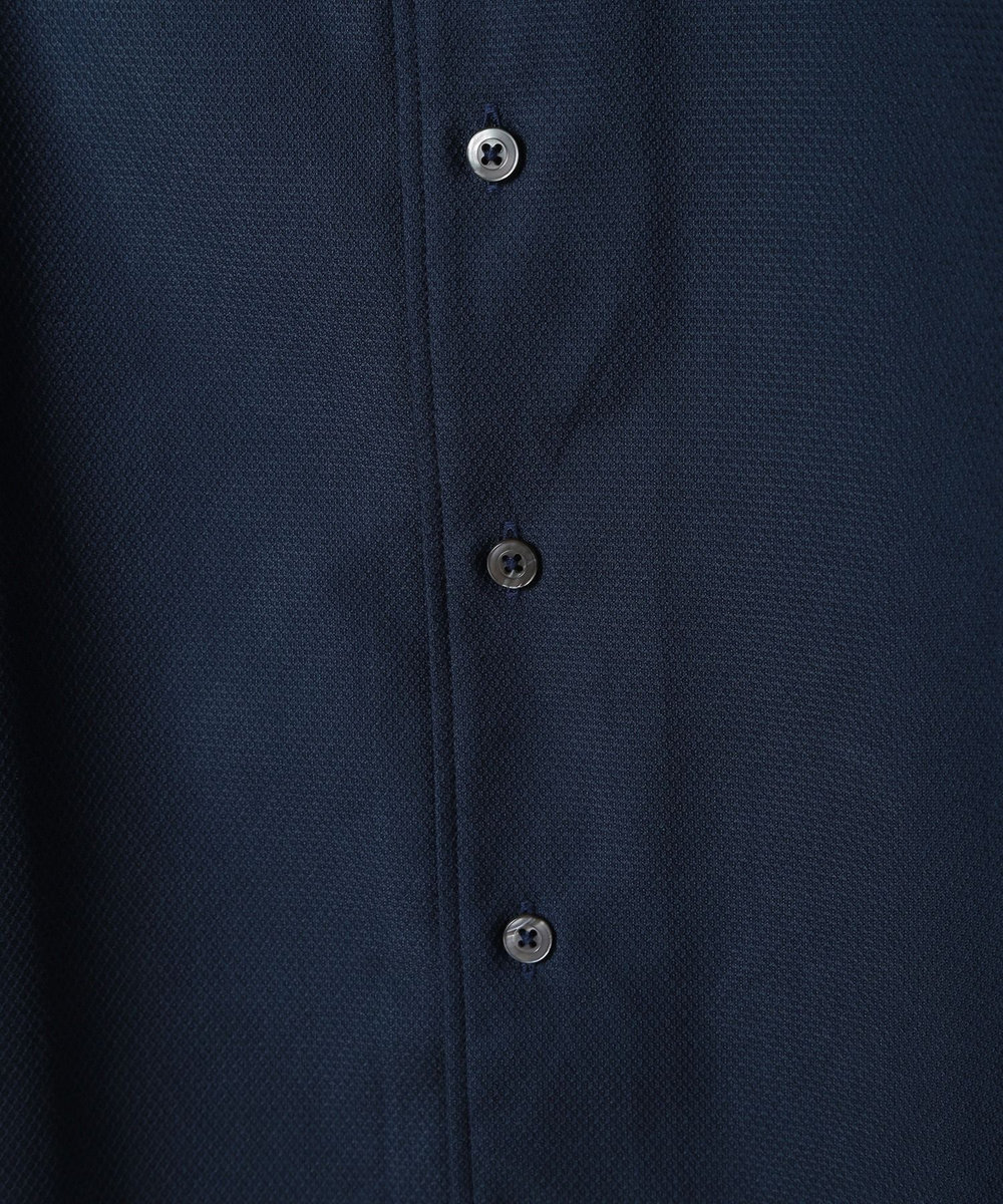 MEN'S BIGI 【ACTIVE TAILOR】COOLMAX絡み織ドレスシャツ ネイビー