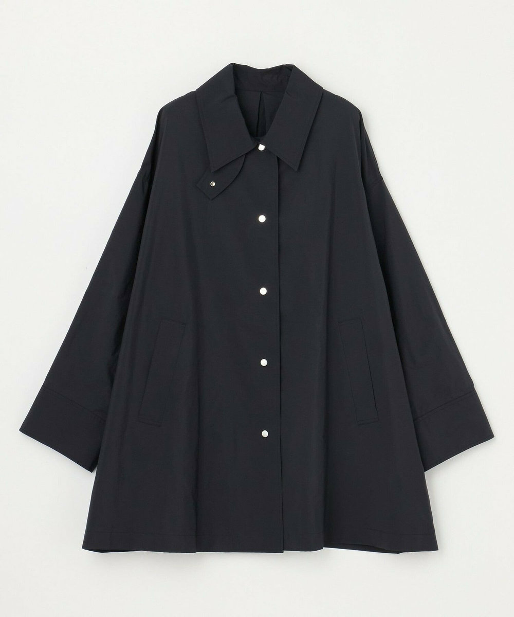 feerique Lサイズ（大きいサイズ） 【大きいサイズ】feerique シルキータフタバルカラーコート ブラック