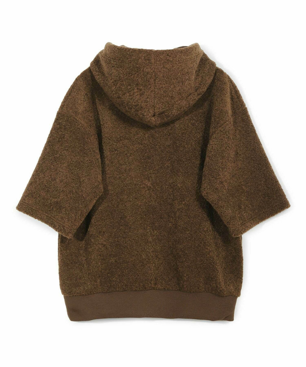 MEN'S BIGI 【50th Anniv . 菊池武夫】WOOL BOA HOODIE ブラウン