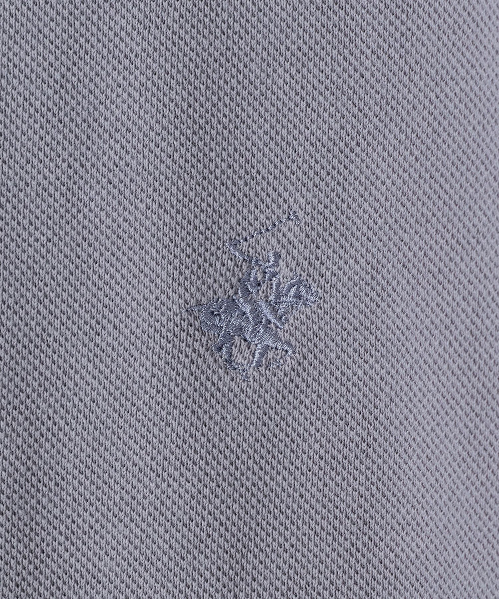 UNION STATION 【BEVERLY HILLS POLO CLUB】別注 コットンロゴ刺繍T サックスブルー