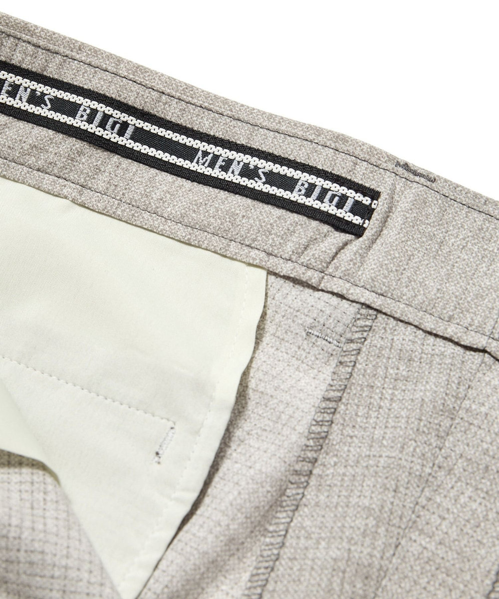 MEN'S BIGI 【ACTIVE TAILOR】COOL DOTSメランジプリントスラックス<セットアップ対応> グレー