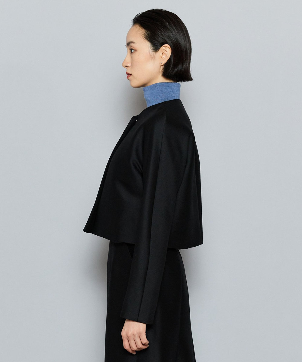 L'EQUIPE COUTURIER シルクウールツイルジャケット ブラック