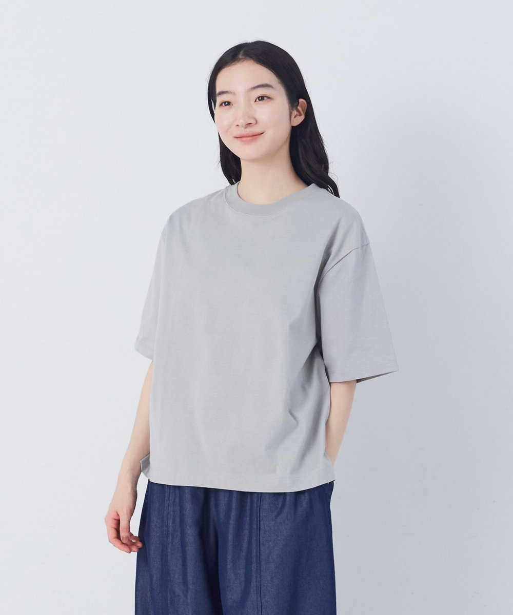 congés payés ADIEU TRISTESSE ドロップショルダーベーシックＴシャツ グリーン系その他