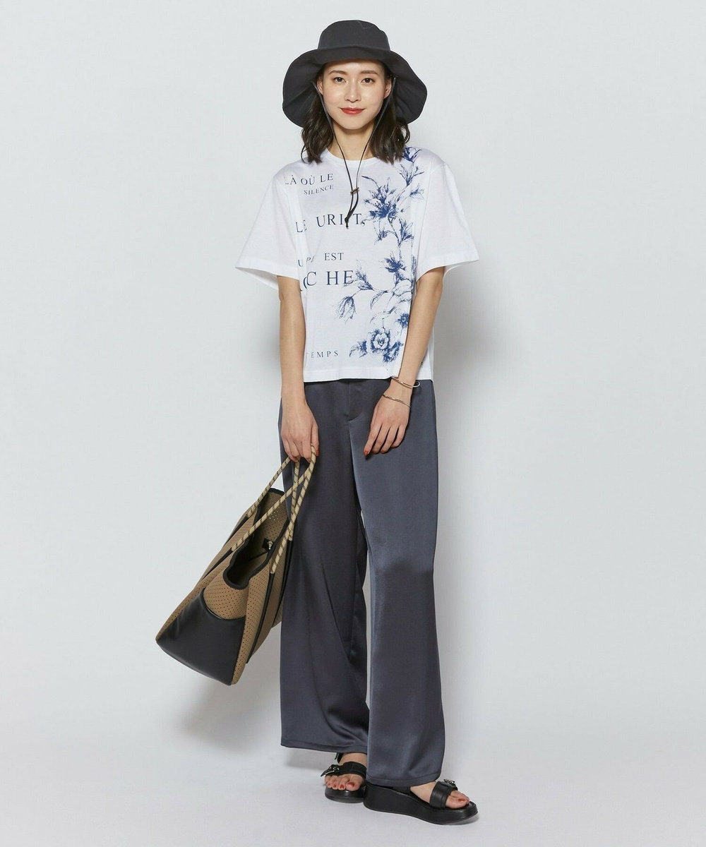 L'EQUIPE ツバ付きハット チャコールグレー