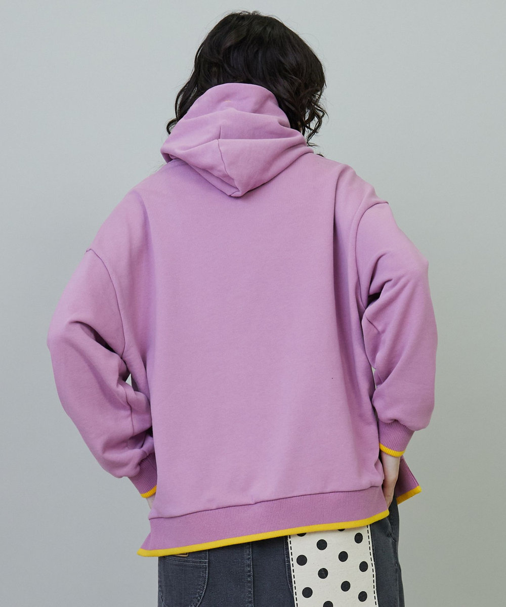 FRAPBOIS スリットパーカー パープル