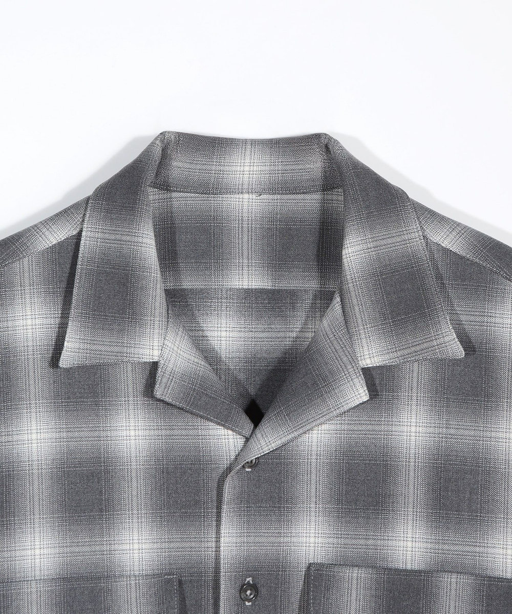 MEN'S BIGI ダブルポケットオンブレーチェックシャツ＜ストレッチ＞ グレー系その他