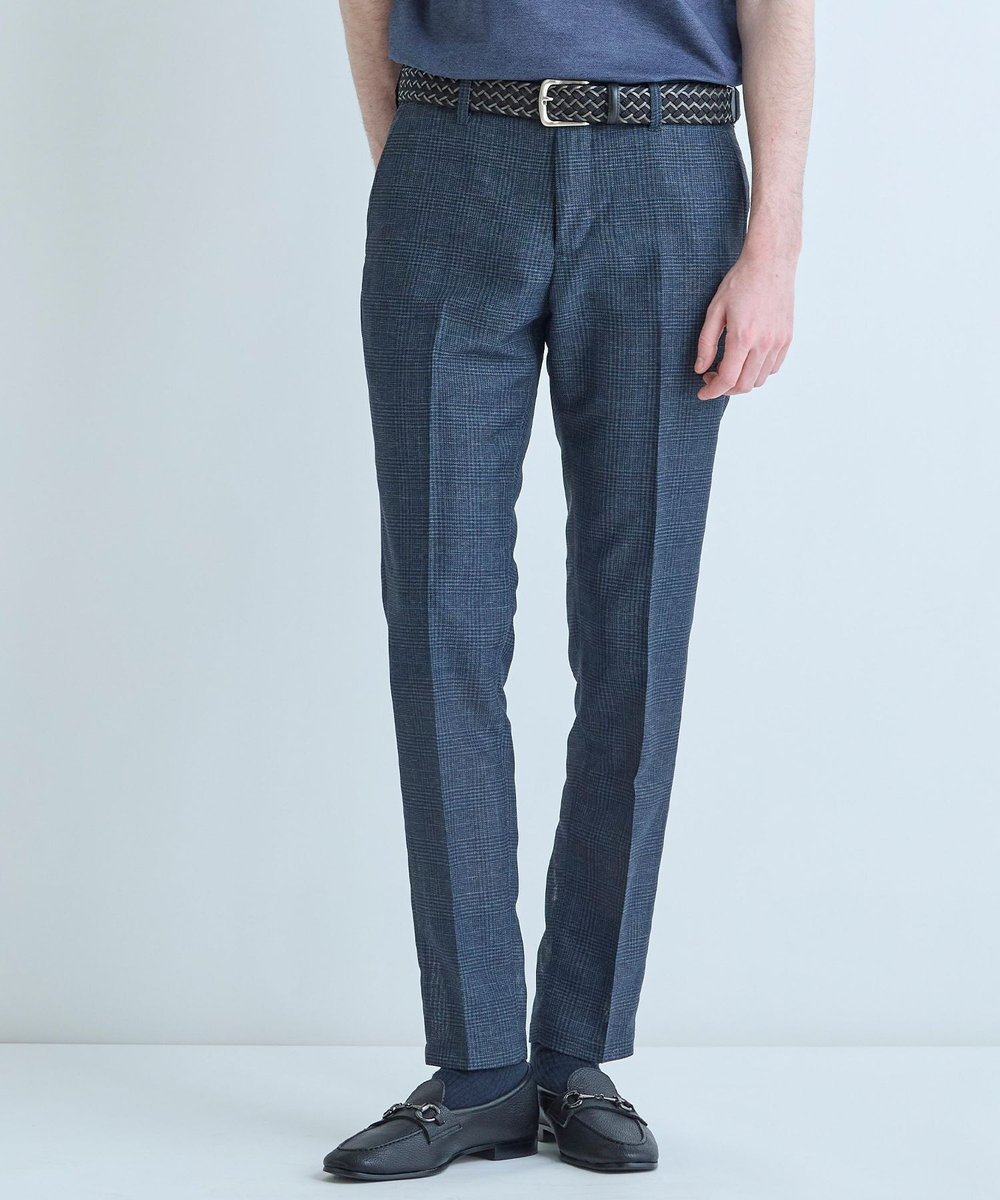 MEN'S BIGI 【ACTIVE TAILOR】カラミメッシュストレッチパンツ＜軽量/通気性/ストレッチ＞ ネイビー