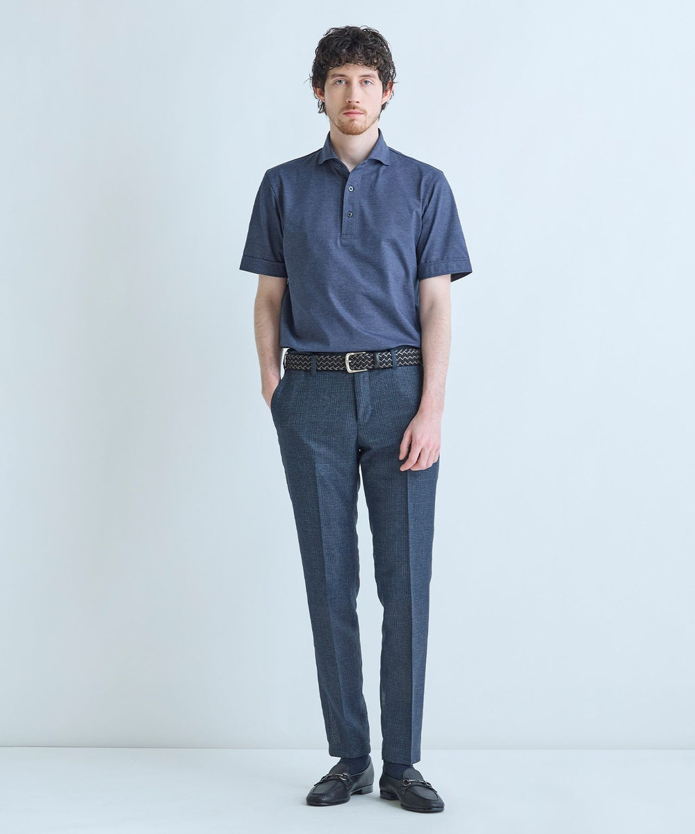 MEN'S BIGI 【ACTIVE TAILOR】カラミメッシュストレッチパンツ＜軽量/通気性/ストレッチ＞ ネイビー
