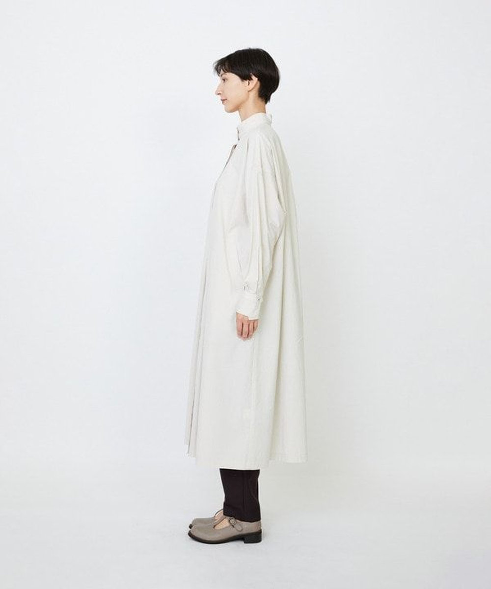 LOISIR コットンポプリンシャツワンピース ベージュ