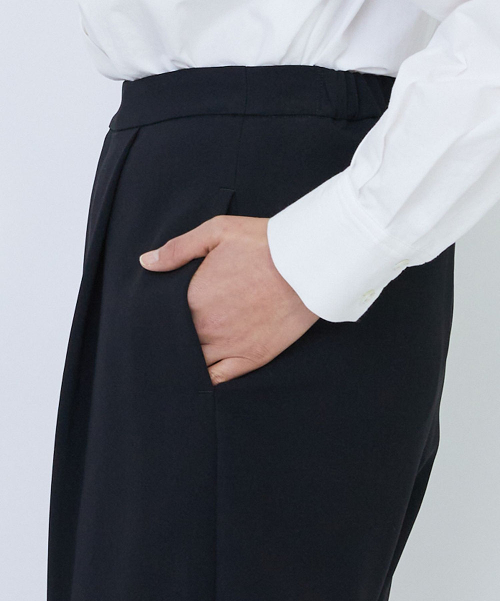 LOISIR エコダブルクロスジョッパーズパンツ ブラック