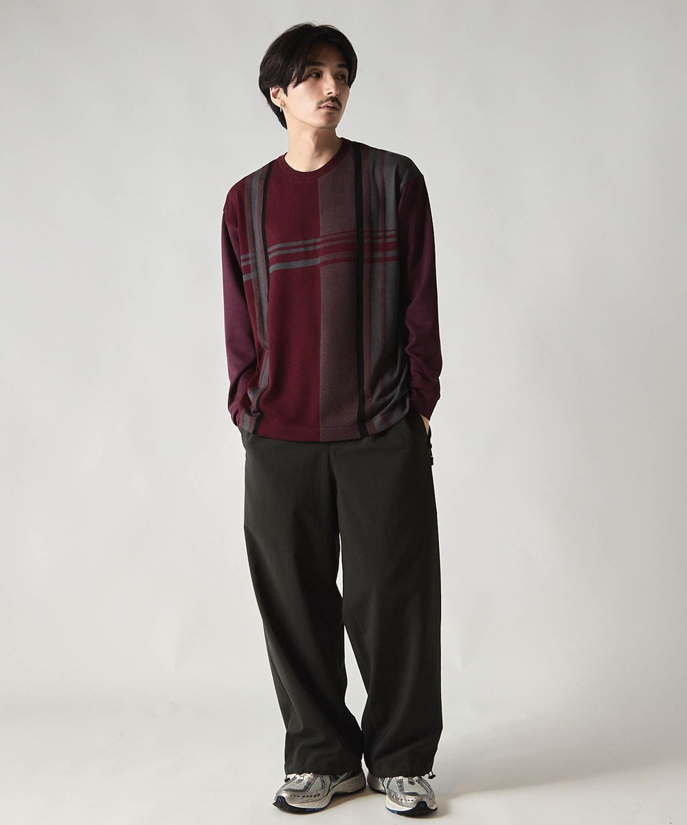 UNION STATION ＊WEB限定 ドッキング キリカエ オーバーロンT ボルドー