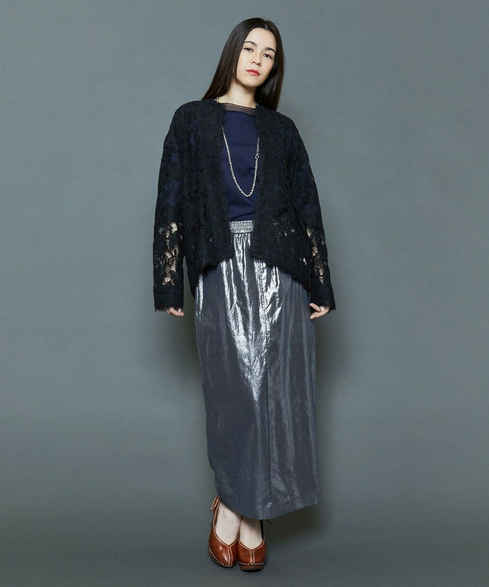 MOGA Collection [MOGA Collection]箔スカート チャコールグレー