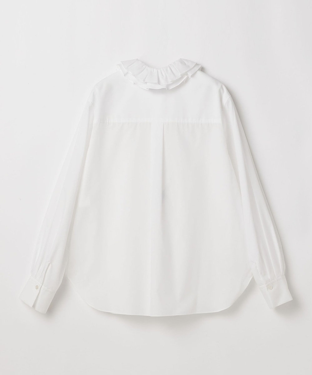 DÉPAREILLÉ POLY COTTON FRILL BLOUSE / ポリコットンフリルブラウス ホワイト