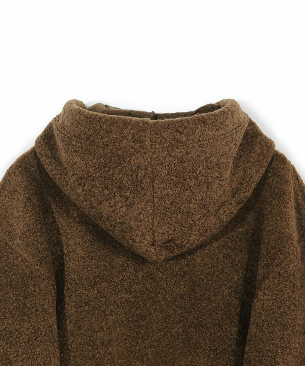 MEN'S BIGI 【50th Anniv . 菊池武夫】WOOL BOA HOODIE ブラウン