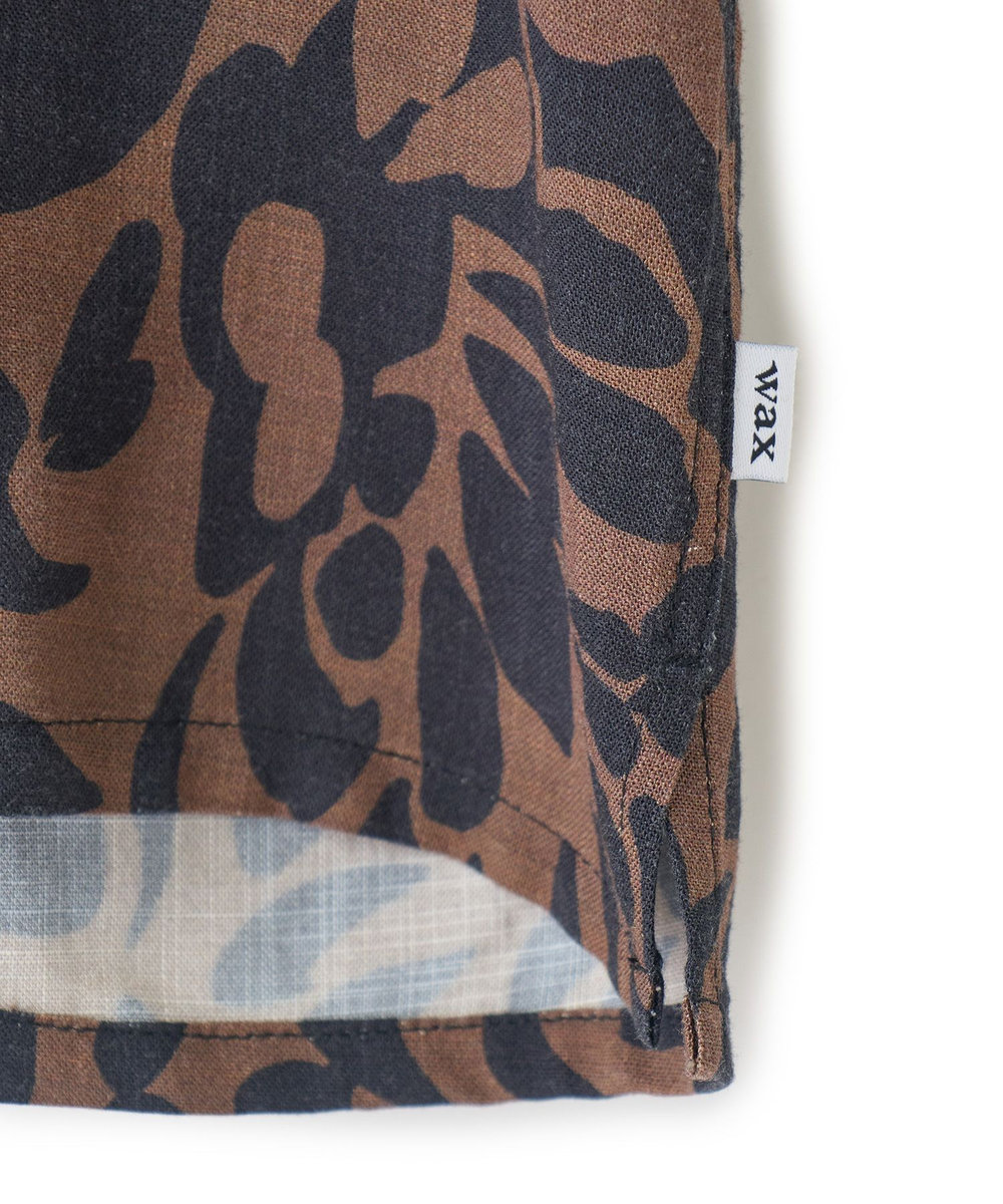 MEN'S BIGI 【Wax London/ワックスロンドン】アロハシャツ ブラウン系その他