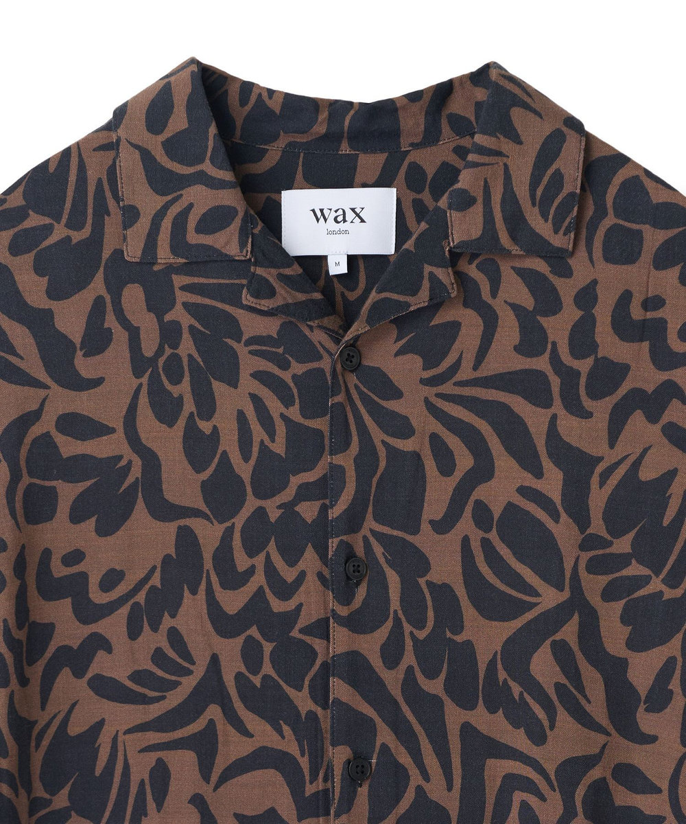 MEN'S BIGI 【Wax London/ワックスロンドン】アロハシャツ ブラウン系その他