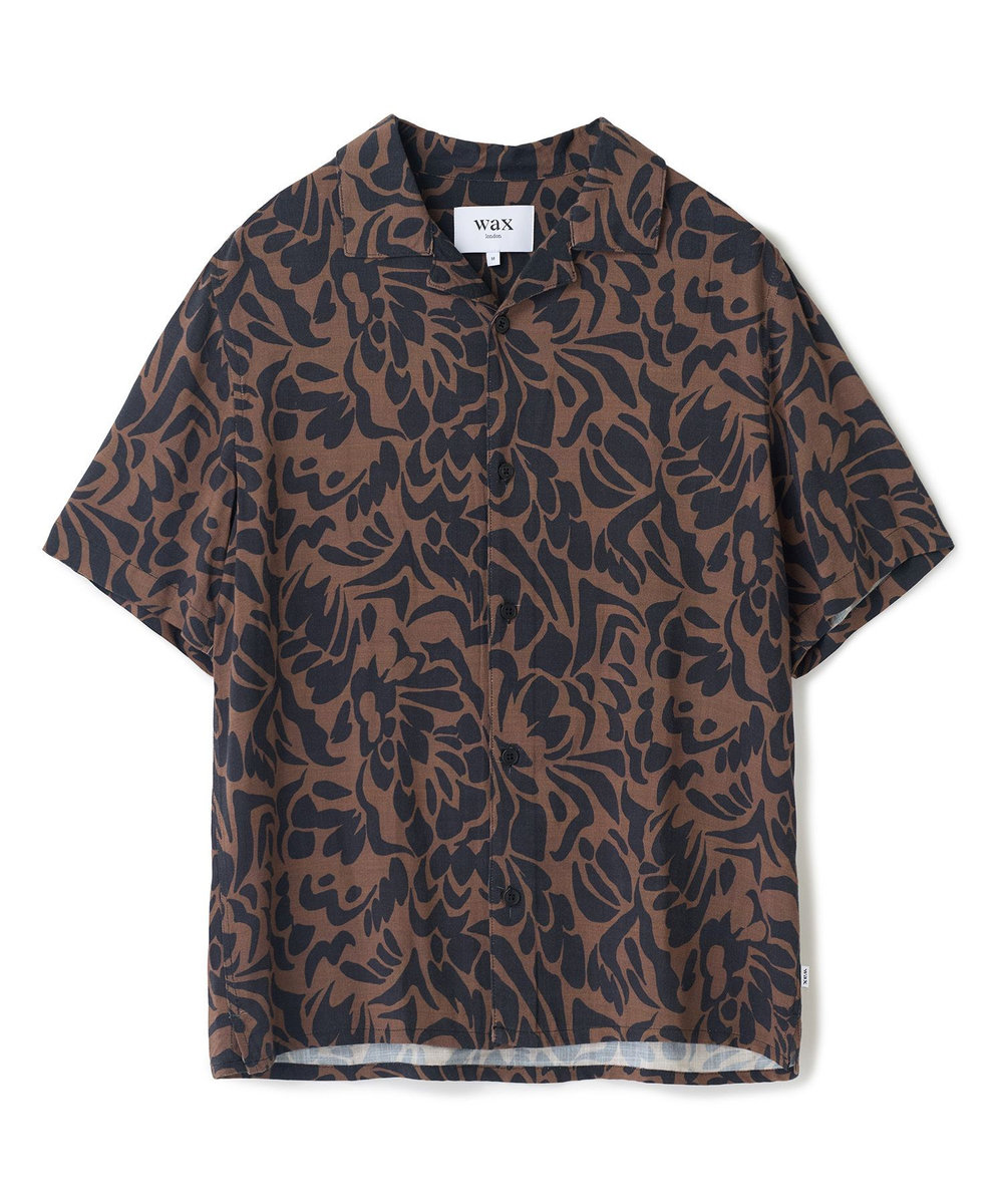 MEN'S BIGI 【Wax London/ワックスロンドン】アロハシャツ ブラウン系その他