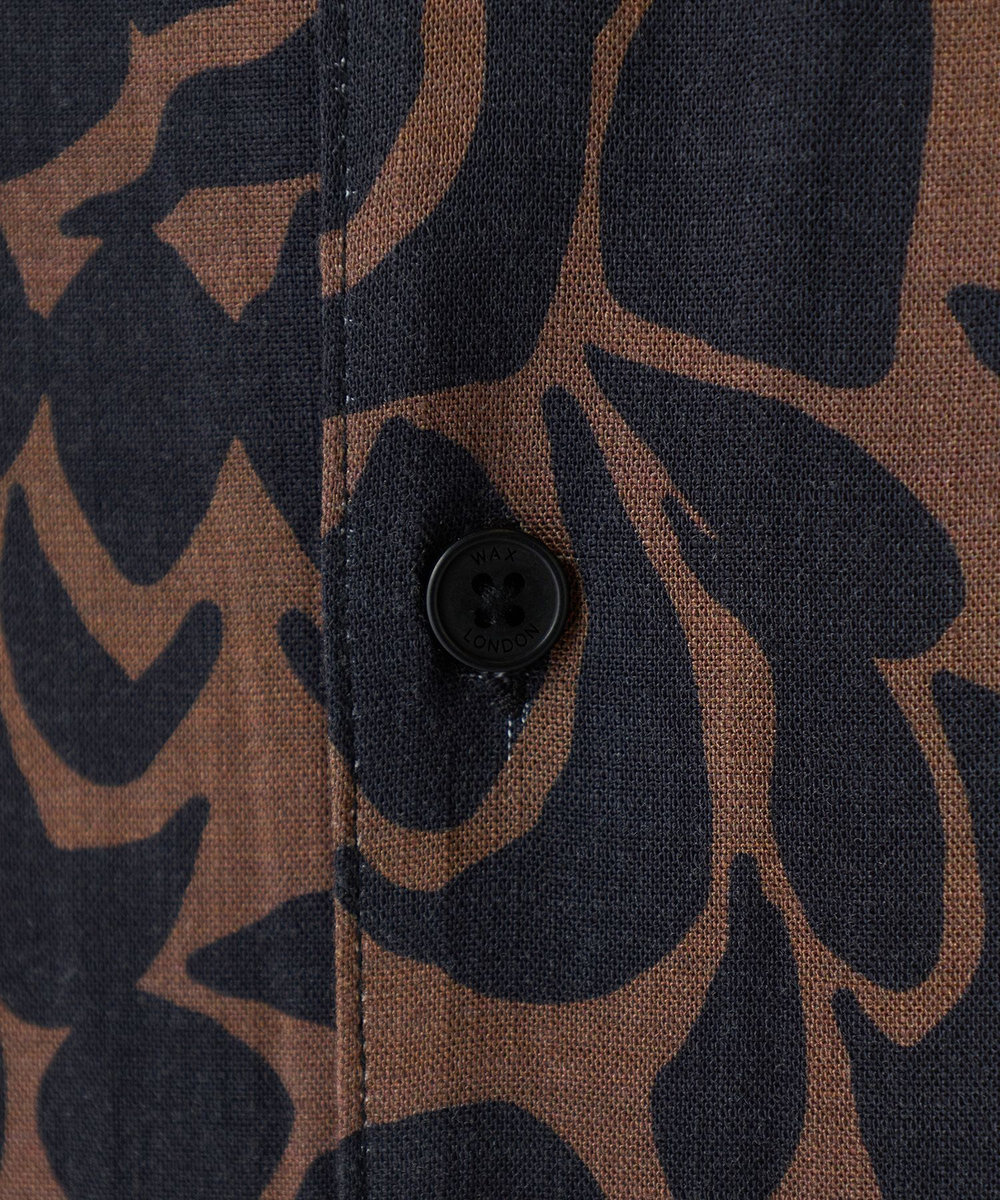 MEN'S BIGI 【Wax London/ワックスロンドン】アロハシャツ ブラウン系その他