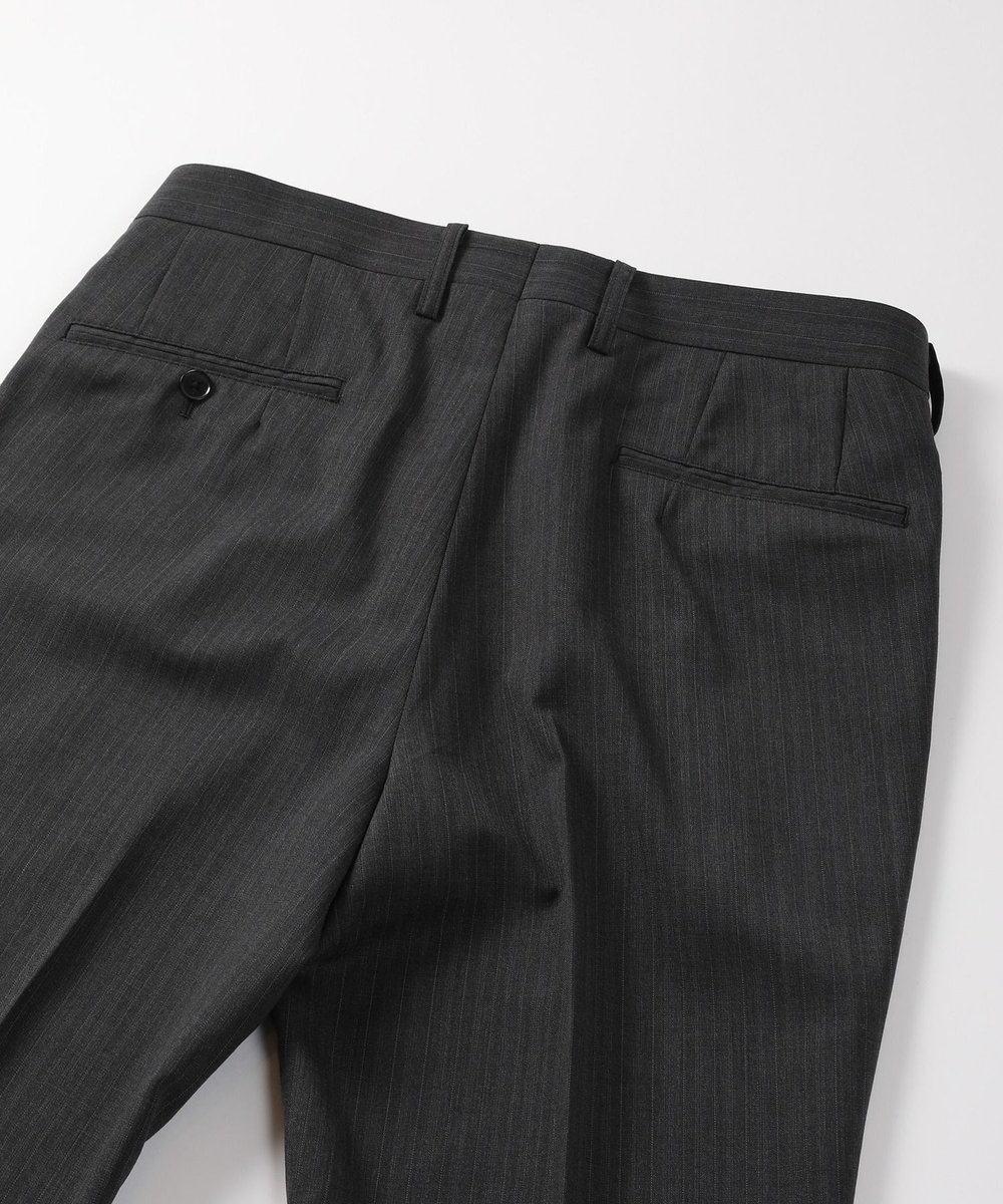 MEN'S BIGI ヘリンボーンストライプスーツセットアップ グレー