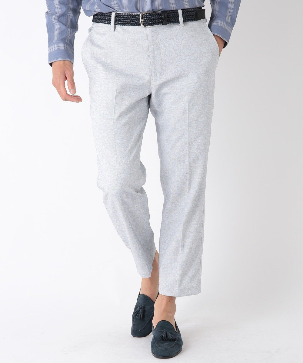 MEN'S BIGI 【BODYSHELL】コットン×リネン アンクル丈パンツ ブルー