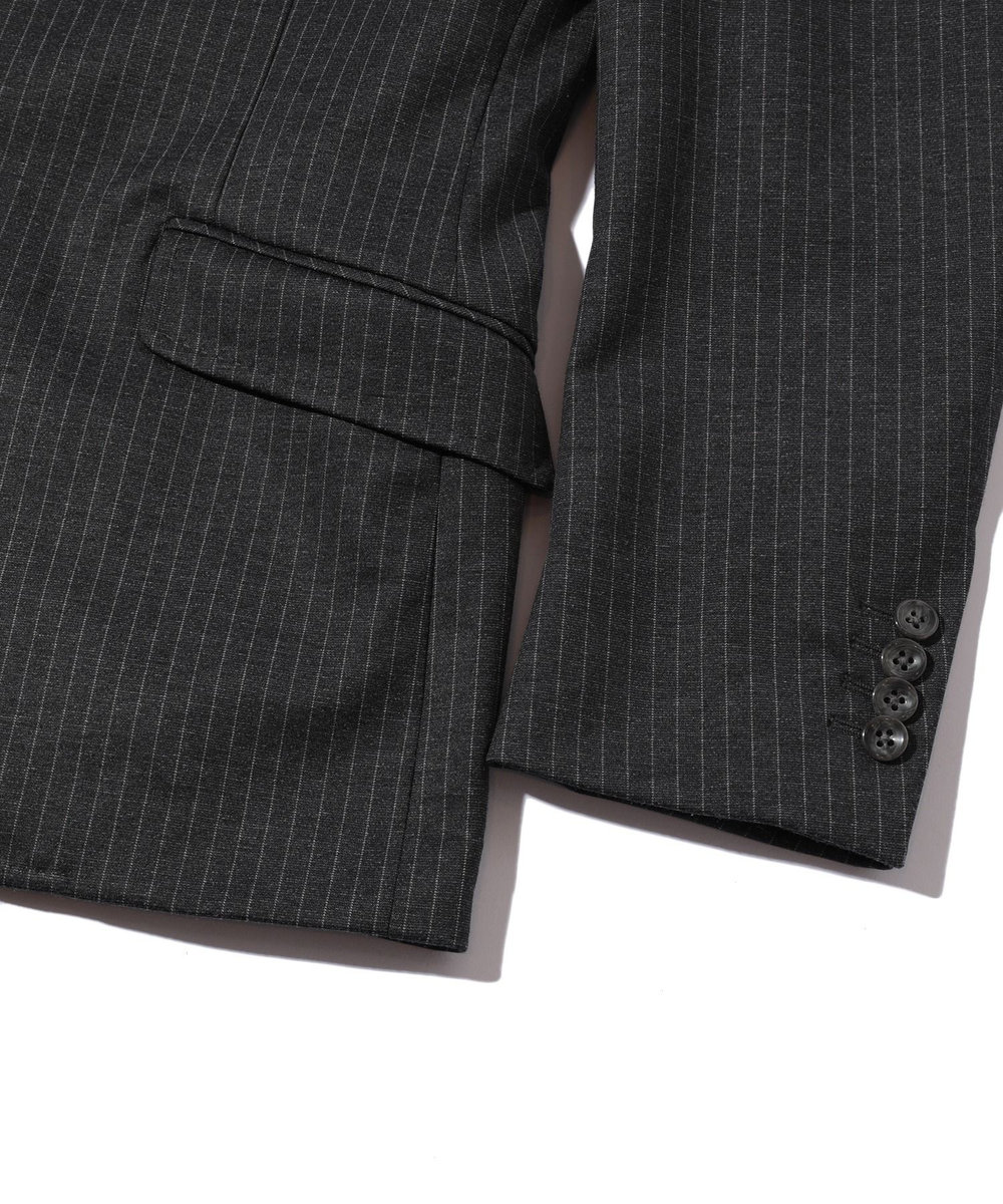 MEN'S BIGI 【ACTIVE TAILOR】エクストラTRジャージヘリンボーンプリントテーラードジャケット＜セットアップ・スリーピース対応＞ グレー