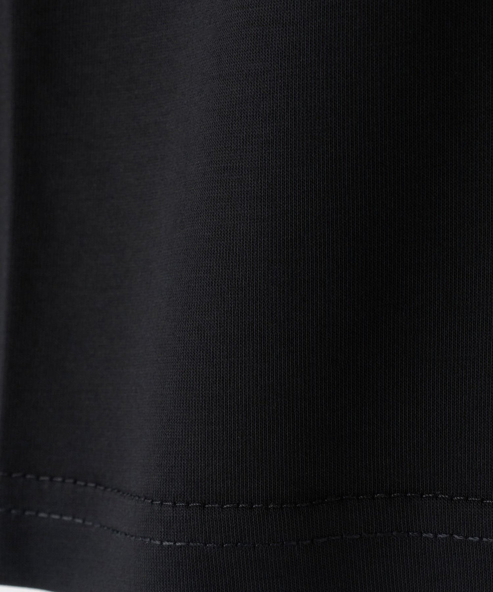 NOWADAYS ドライタッチコットンロゴＴシャツ ブラック