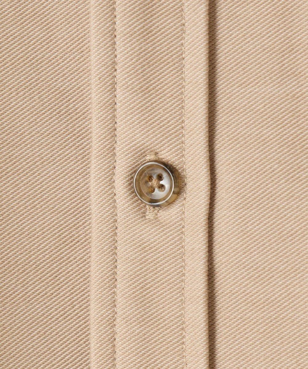 MEN'S BIGI デニムジャージ シャツブルゾン＜ストレッチ＞ ベージュ