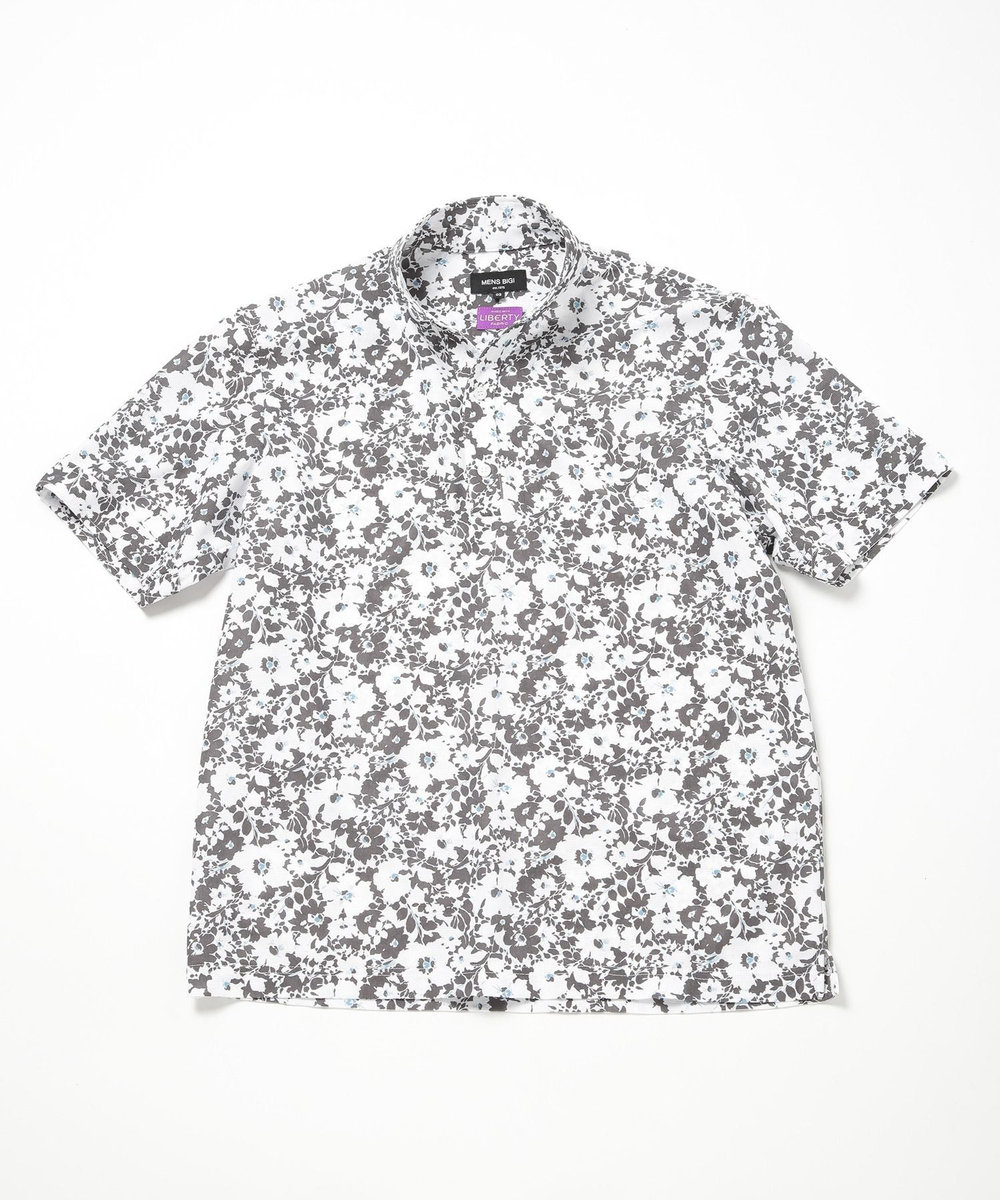 MEN'S BIGI 【LIBERTY】吸水速乾アーカイブ花柄ポロシャツ ホワイト系その他