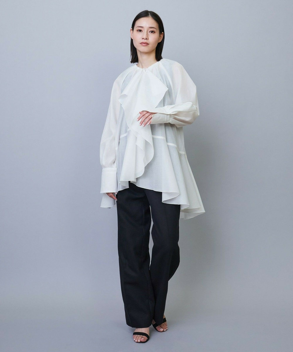 L'EQUIPE COUTURIER 80/2GV二重織パンツ ブラック