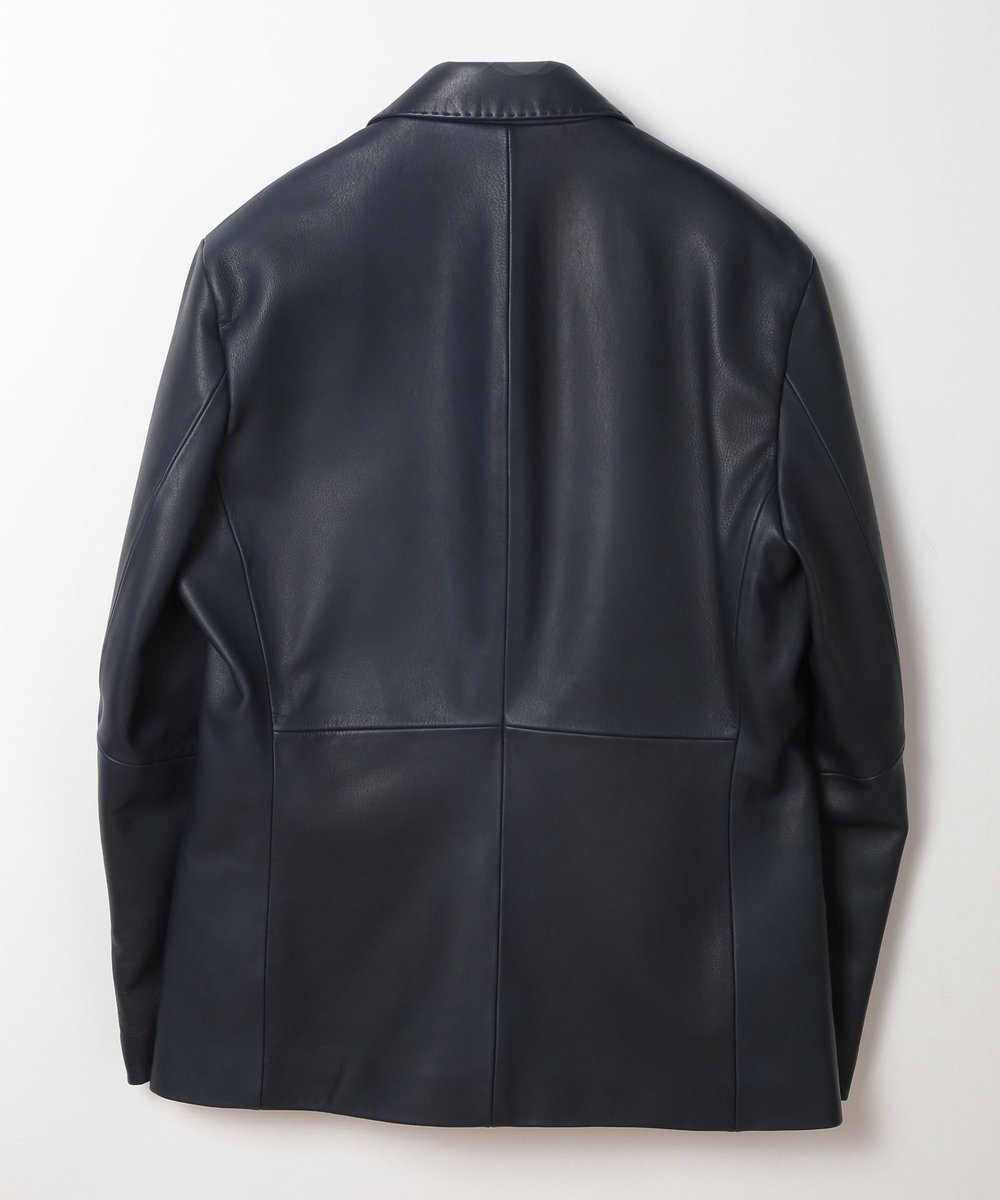 MEN'S BIGI シープレザーテーラードジャケット ネイビー