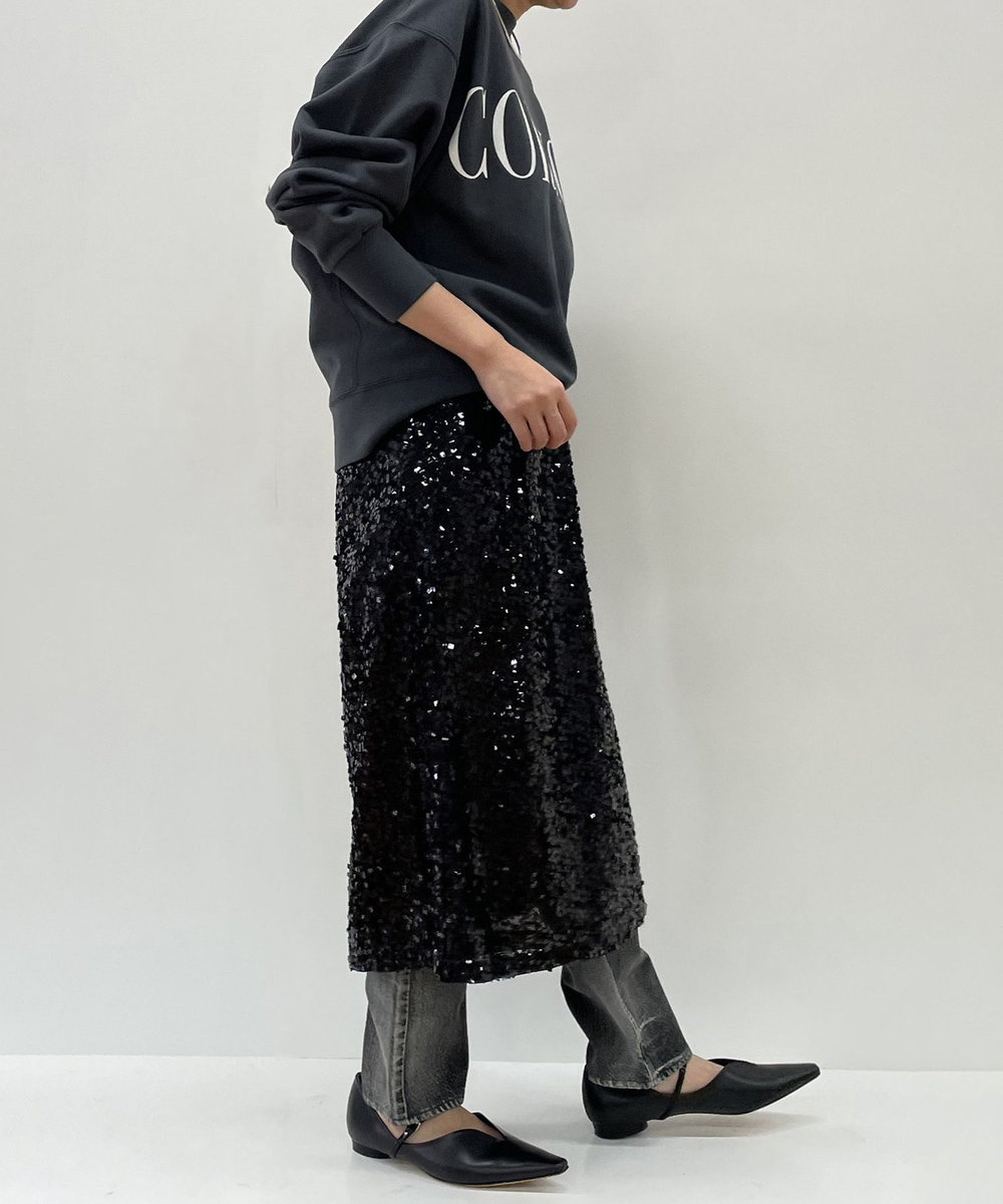 1er Arrondissement ＜BAUN UND PFERDGARTEN（バウムウンドヘルガーデン）＞スパンコールスカート ブラック