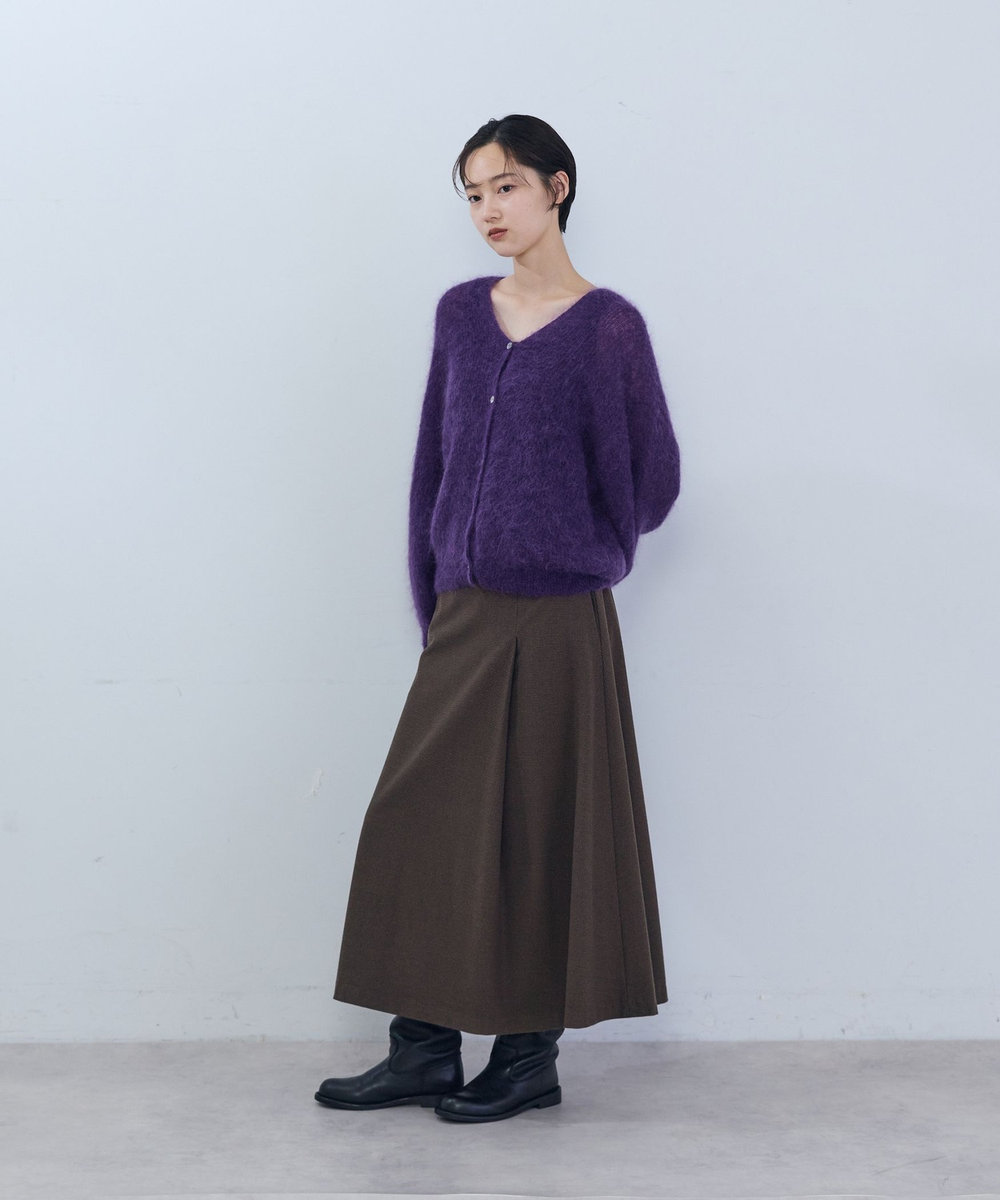 ADIEU TRISTESSE ワンタックスカート モカ