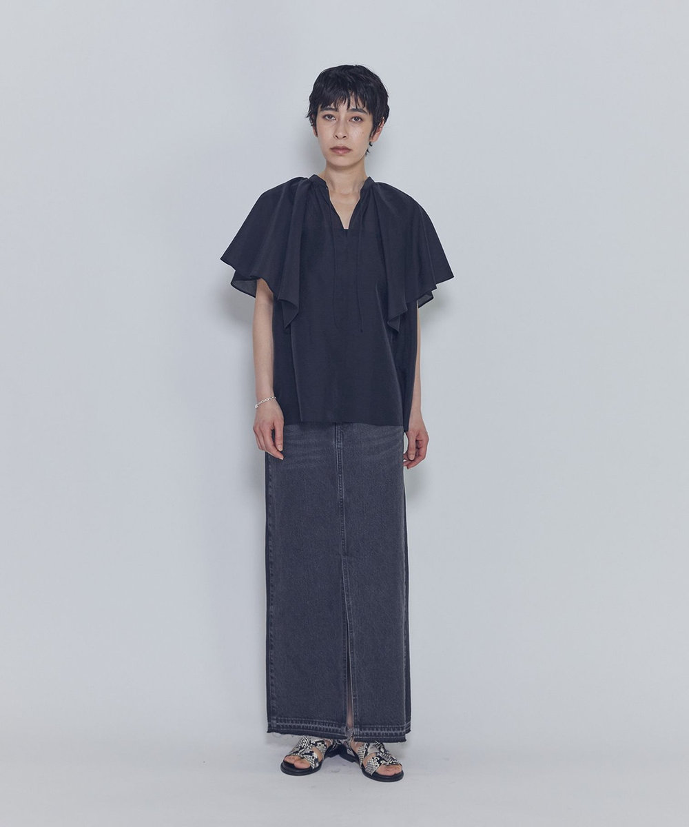 1er Arrondissement ＜Luca Grossi (ルカ グロッシ)＞パイソンサンダル ブラック