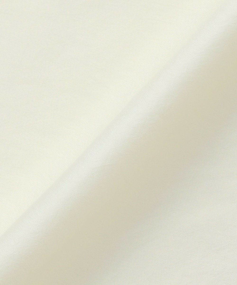 MOGA Lサイズ（大きいサイズ） 【大きいサイズ】ブライトエアーポリラウンドネックブラウス オフホワイト