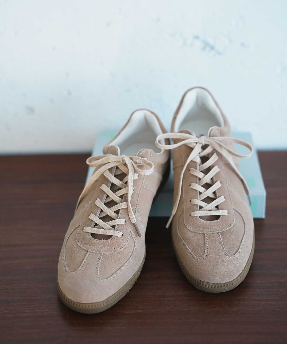 UNION STATION 【UNION STATION by MEN’S BIGI 】REPRODUCT MILITALY GERMAN TRAINER ジャーマントレーナー ベージュ