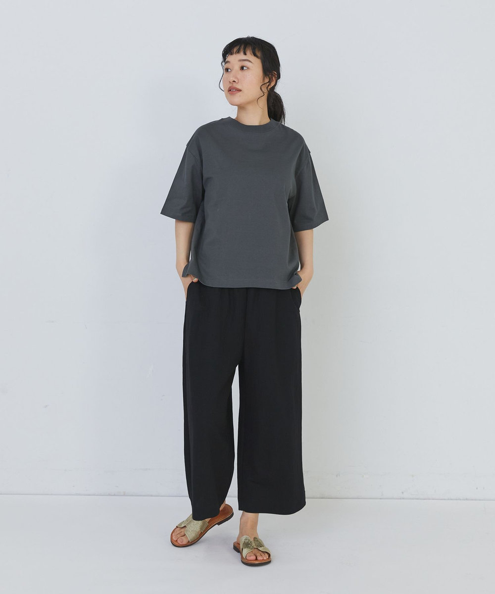 congés payés ADIEU TRISTESSE ドロップショルダーベーシックＴシャツ チャコールグレー