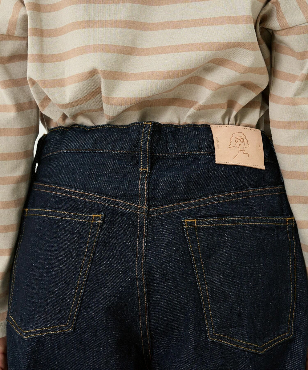 congés payés ADIEU TRISTESSE 11.5ozデニムパンツ インディゴブルー
