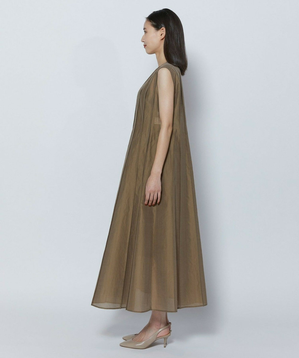 L'EQUIPE COUTURIER C/SEオーガンジーワンピース モカ