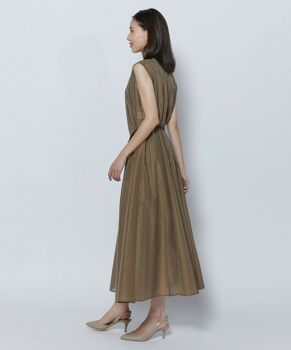 L'EQUIPE COUTURIER C/SEオーガンジーワンピース モカ