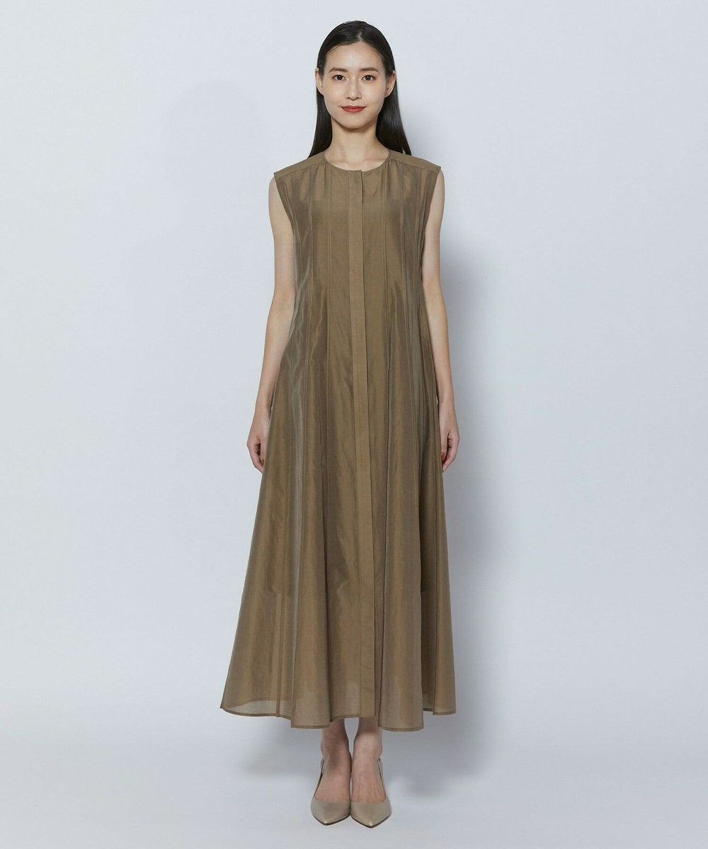 L'EQUIPE COUTURIER C/SEオーガンジーワンピース モカ