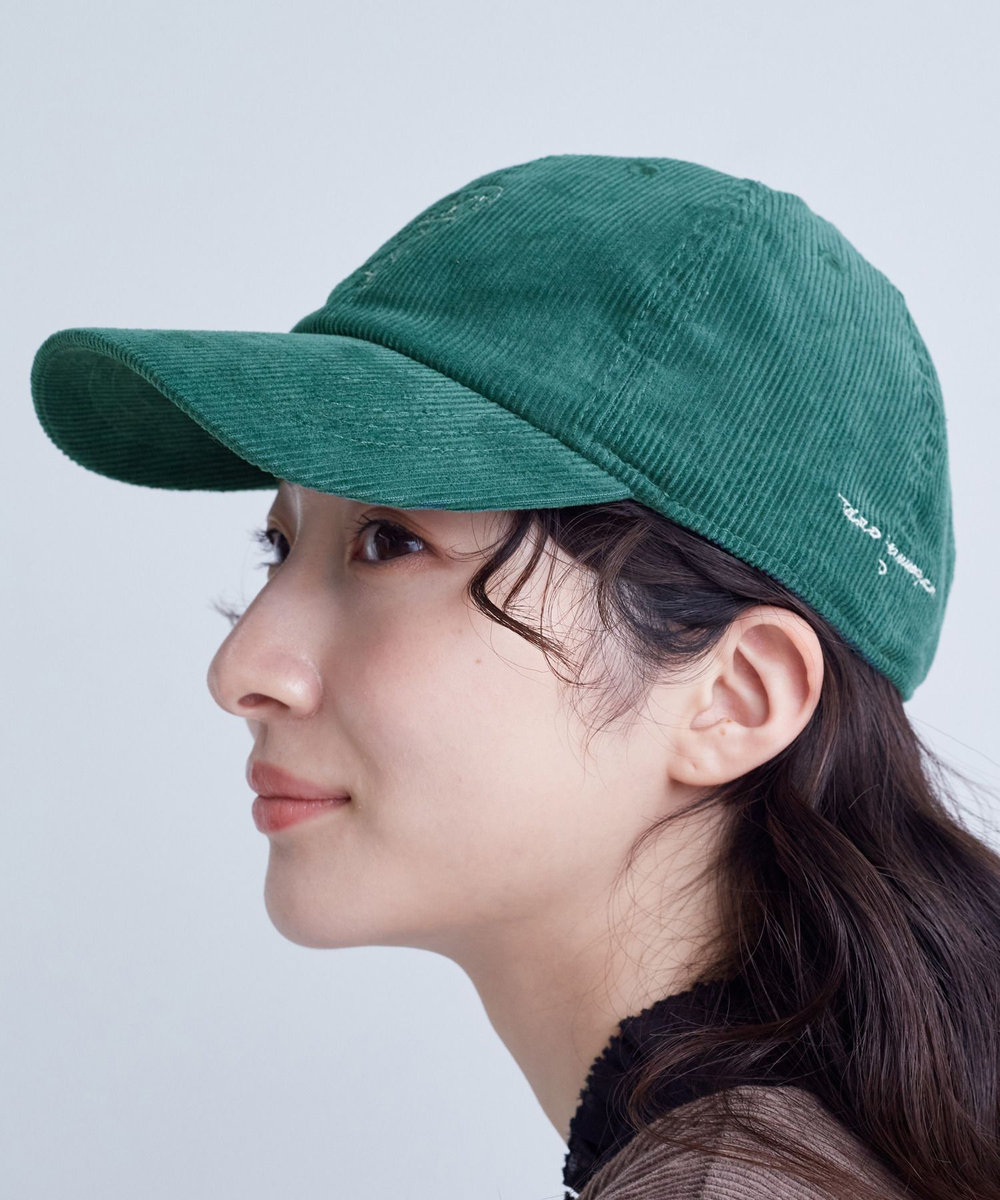 congés payés ADIEU TRISTESSE ichiro yamaguchi.コーデュロイキャップ グリーン