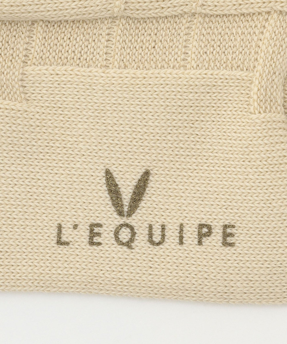 L'EQUIPE ジャガードソックス イエロー